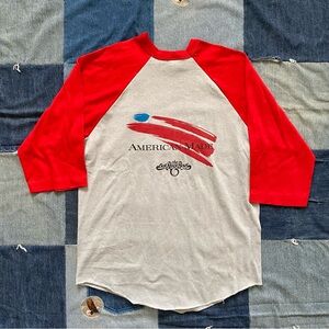 80s oak ridge boys american made band 3/4 sleeve t-shirt vintage size M